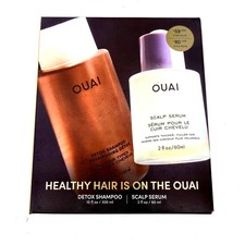 OUAI Healthy Hair Set Full Size Detox Shampoo & Scalp Serum Kit New in Box picture