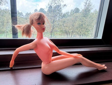 Vintage 1967-68 Barbie TNT Twist N Turn Go Go Co Co Brunette Rooted Lashes picture