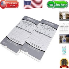 100 Upunch Time Cards for Accurate Employee Time Tracking - Durable Gray Design picture