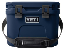 YETI Roadie 15 Hard Cooler with DoubleDuty Shoulder Strap, Navy - Polyethylene picture