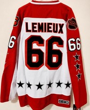 Mario Lemieux 1980s NHL All-Star Game CCM Jersey - Size (52) - NEW WITH TAGS picture