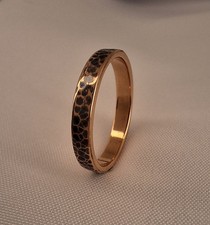 Hand Made Solid Copper Healing Ring. 3mm width Hammered Oxydized finish picture