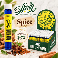 Sprig SPICE ONLY Air Freshener Fragrance Vial Choose Quantity 1-72 Pack New picture