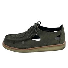 KITH Ronnie Fieg Clarks 8th St Brixham Green Suede Leather Low Top Flat Shoes 8 picture