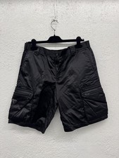 Prada Vintage Men's Glossy Black  Nylon Cargo Shorts Waist 34 P19 picture