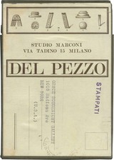 LUCIO DEL PEZZO Original catalog for 1968 exhibition with an invitation #170634 picture