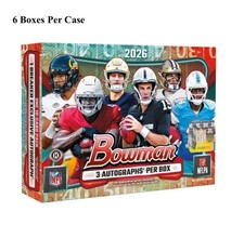 NFL PYT #969 -FULL CASE (6x BOXES) OF 2026 BOWMAN FOOTBALL BREAKERS DELIGHT picture