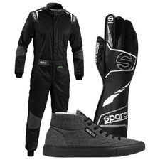 SPARCO FUTURA Set Racing Rally FIA 8856-2018 XS-XXL BLACK/GREY ECO FRIENDLY picture