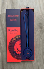 Swatch Royal Pop Orenji Hachi Navy Quartz Blue Rubber Strap w/ Box (NO BAND) picture