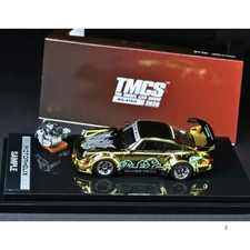 MotorHelix x MY64 PORSCHE RWB 964 Silver Fenix Gold Chrome TMCS 2026 EXCLUSIVE picture