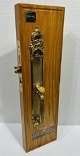 Omnia Chateau Entrance Handleset Solid Brass Mortise Lock Keyed Entry w/Key picture