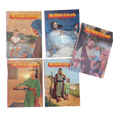 My Bible Friends 1977 Color Illustrated LOT of 5 Book Set  By Etta Degering picture