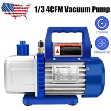 4 CFM 1/3HP Air Vacuum Pump HVAC Manifold Gauge Set AC A/C Refrigeration Kit US picture