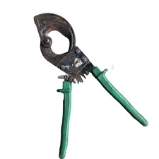 Vintage Greenlee 759 Compact Ratchet Cable Cutter 500 MCM Cu 750 MCM Al Working picture