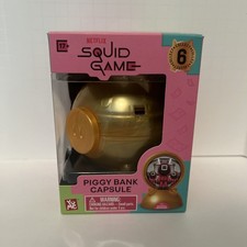 Squid Game Piggy Bank Capsule Collectible New In Box. Sealed. picture
