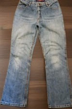 VTG Landlubber Classic Zipper Fly Jeans Straight Wide Light Denim USA 30W 30L picture