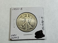 1921-S Walking Liberty Half-Dollar Major Key Date San Francisco Mint 051526 13ee picture