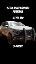 1/64 UNIVERSAL WRAPAROUND POLICE PUSHBAR MODEL CUSTOM GREENLIGHT  3-PACK STYLE 2 picture