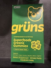 Gruns Adult Organic Superfood Greens Multivitamin Gummies 25 Count EXP 04/2027 picture