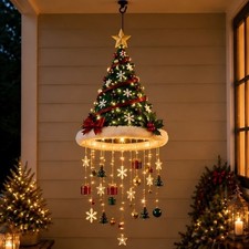 Cute Christmas Hat Decor, LED Hanging Lights for Home, Party & Gift picture
