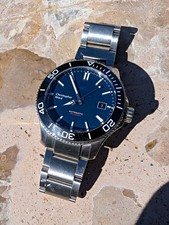 Christopher Ward C60 Trident Pro 600 Automatic 40mm Blue Dial Black Bezel Date picture