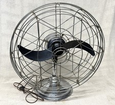 Vintage Fresh'nd Aire Fan Model 20 Art Deco Chrome Propeller Bade 22