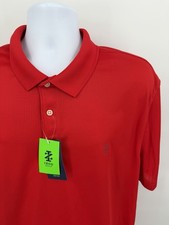 NWT Izod Golf Men's XL Stretch Tech Polo Shirt Red Gym Performance Casual picture