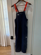 Helly Hansen Unisex Kids Snow Bib Pants Navy Solid Regular Size 134/9 picture
