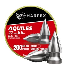 Harpex Aquiles .22 ( 5.5mm) Caliber Airgun Pellets 20.1gr Pointed Arrowhead Lead picture