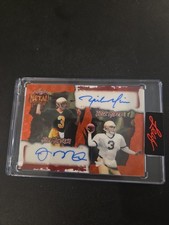 2025 Leaf Metal Halloween Auto Montana Mirer Notre Dame 1/1 Red Superfractor picture