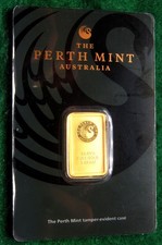 Perth Mint 5 Gram Gold Bar ✪ W/ Certified Assay Card ✪ 99.99% Fine Australia 5g picture