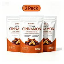 3Pack Resilia Ceylon Cinnamon With Berberine HCL 60 Capsules picture