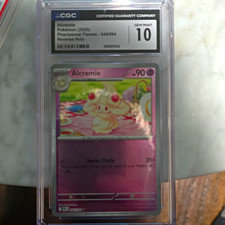 CGC 10 Alcremie 044/094 Phantasmal Flames Reverse Holo Pokemon TCG 2025 picture