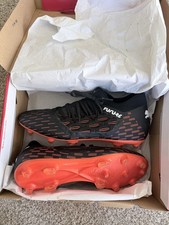 PUMA Future 6.3 NETFIT FG/AG Men’s Soccer Cleats Black/White/Orange picture