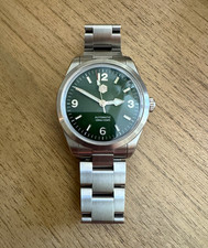 San Martin “Ranger” Automatic Green Dial SN0107 Watch 100m Box/Manual picture