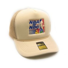 Retro 90s Basketball Mesh Trucker SnapBack (Khaki) picture