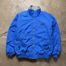 Vintage 1991 Patagonia Shelled Synchilla Jacket Women’s 12 Blue Fleece Lined picture