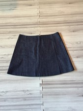 Rare Victoria Beckham Jeans Women's Dark Wash Kangaroo Pocket Denim Mini Skirt picture