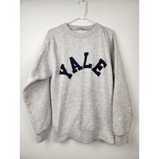 Vintage Yale Sweatshirt Soffe Heavy Sweats Gray Adult Size XL picture