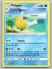2017 POKEMON PELIPPER SM BASE SET 38/149 UC NM A94414 FREE S&H picture