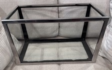 Vintage Sternco Metal Frame Fish Tank 20” Glass Bottom Aquarium picture