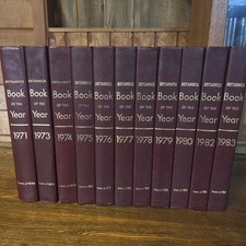 U Pick 11 Britannica Books Of The Year 1971-1983 Ex Cond. Ask about discount.  picture