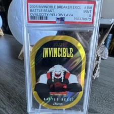 Invincible 2025 Breaker Exclusive #158 Battle Beast Yellow Lava 33/33 PSA 9🔥🔥 picture