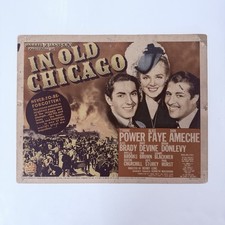1938 In Old Chicago Original 11x14” Title Lobby Card Tyrone Power Alice Faye picture