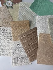 Lot Of 25 Pieces Of Hand Embossed Paper Vintage Style picture