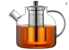 Ehugos Stovetop Safe Large Tea Pot 1500ML Straight Spout w/Stainless Infuser NIB picture