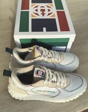 Casablanca Men’s Court Sneakers, White & Cream Leather/ Suede Size 9US $510  picture