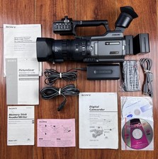MINT Tested Sony DVCAM DSR-PD170 MiniDv Handycam, ECM-XM1 Mic, & Extras picture