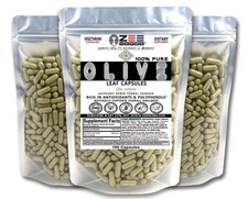 Pure Olive Leaf Capsules 1200mg All Natural | Vegan Non-GMO - Made in USA picture