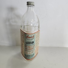 Vintage Kleer-View Buick Anti-Freeze & Bug Remover Triangle Bottle Advertising  picture